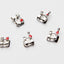 CX Plus Roth .018 Mesh SS Brackets Hooks 3,4,5's (Full Set U/L 5-5!)